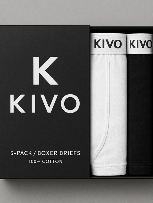 KIVO Boxer Briefs – 100% Cotton (3pack)
